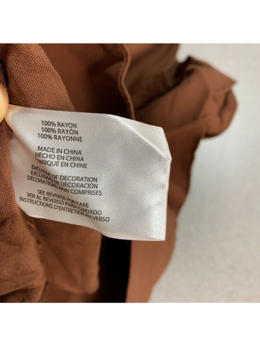 NWT Wildfox Women's Shorts XL Brown 5" Inseam Elastic Waist Lightweight Rayon - Picture 7 of 10